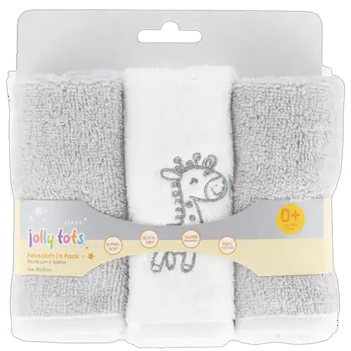 Checkers Sixty60 | Jolly Tots Z-Twist Cotton Facecloth 0 Months +