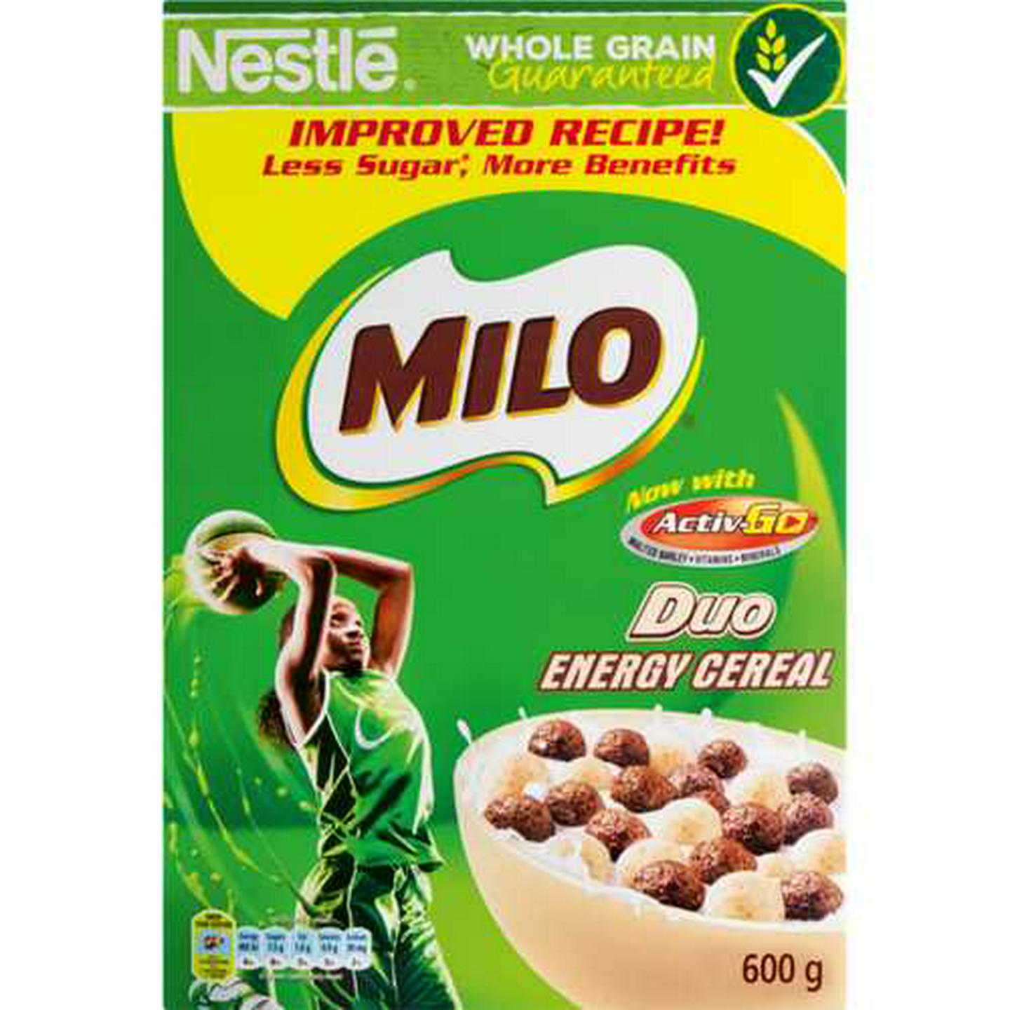 Image of Nestlé Milo Duo Energy Cereal 600g