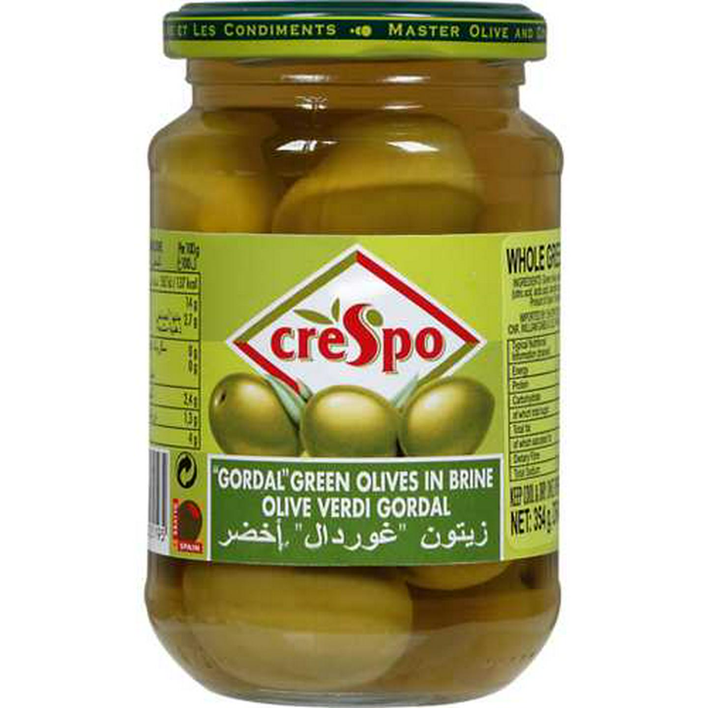 Image of Crespo Whole Gordal Olives 354g