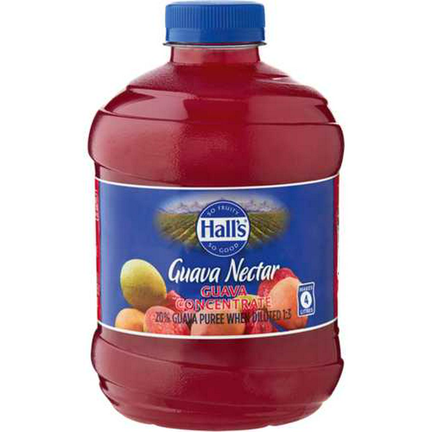 Image of Hall's Guava Flavoured Concentrated Blended Fruit Nectar 1L