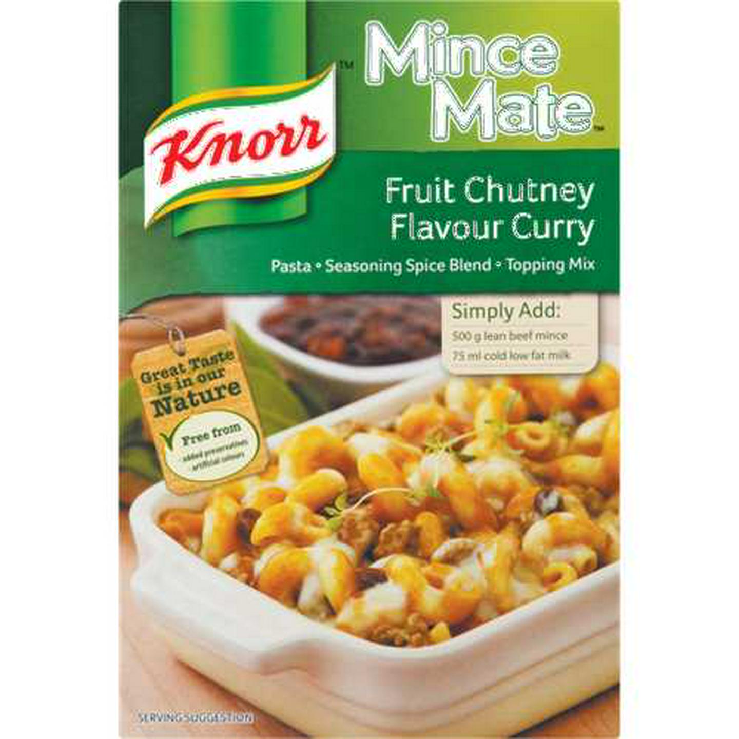 Image of Knorr Fruit Chutney Flavoured Curry Mince Mate 251g