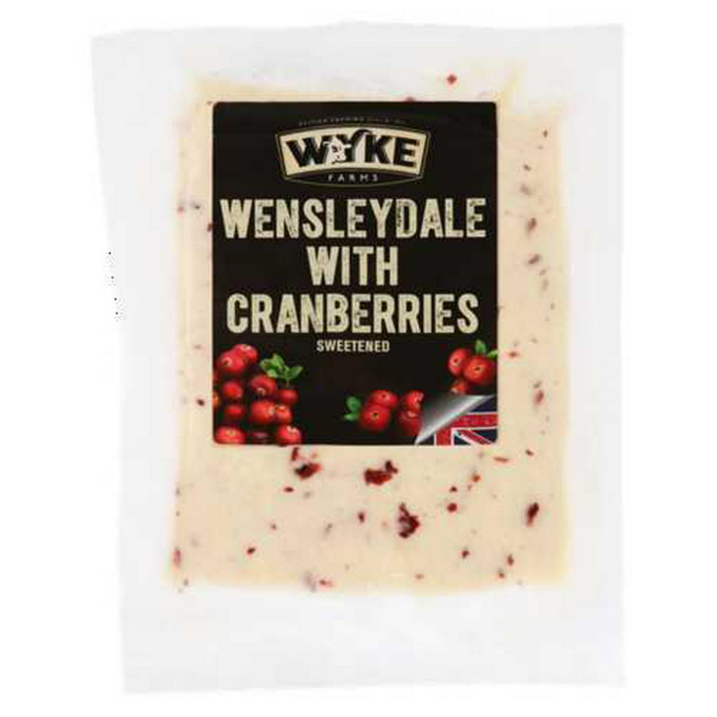 Image of Wyke Wensleydale With Cranberries Hard Cheese Pack 150g