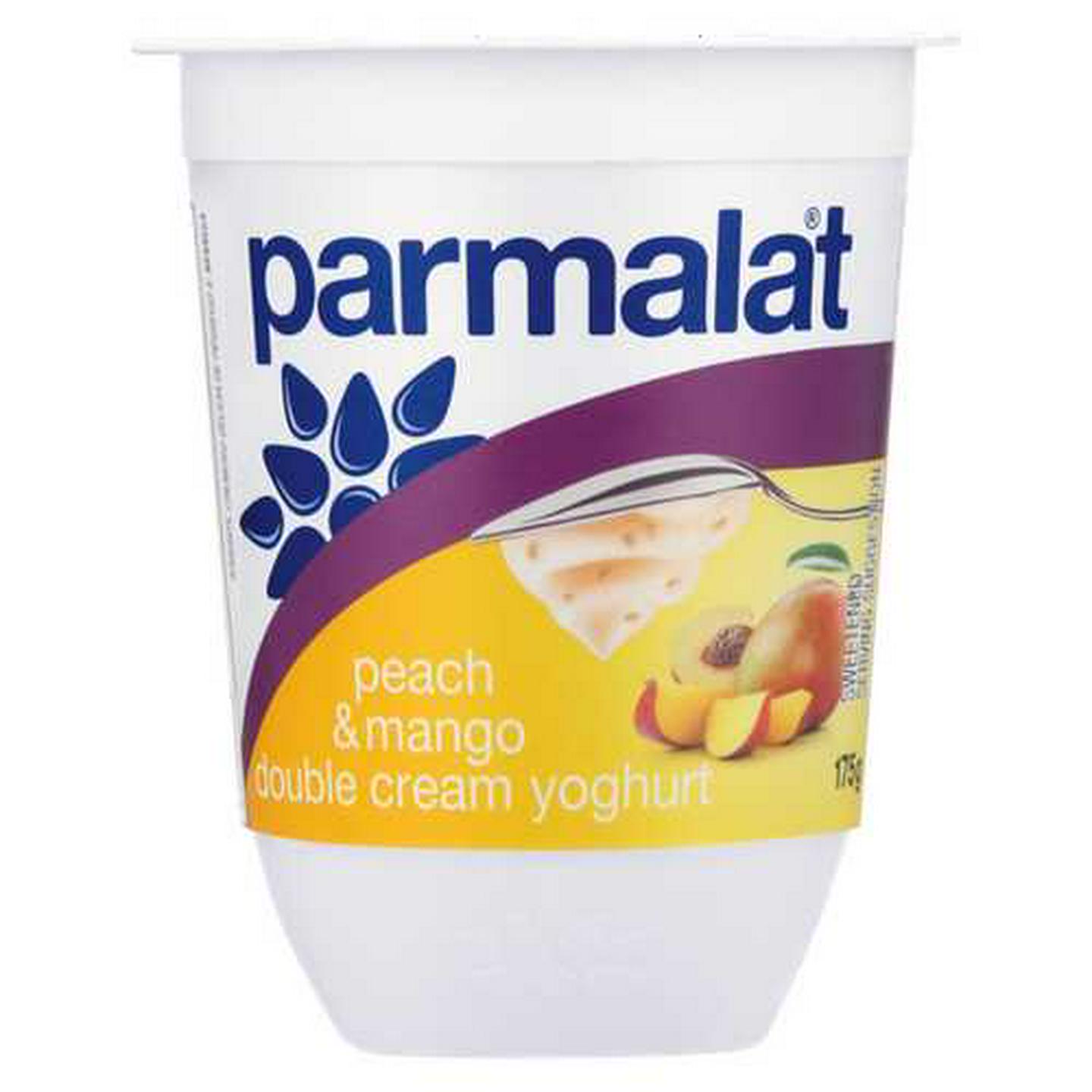 Image of Parmalat Peach & Mango Double Cream Yoghurt 175g