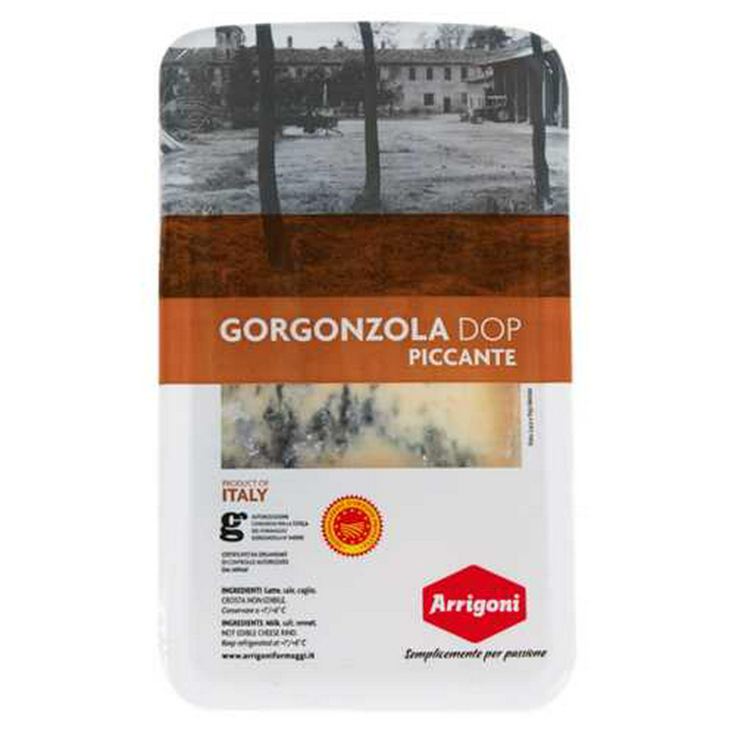 Image of Arrigoni Gorgonzola Dop Piccante Hard Cheese Pack 150g