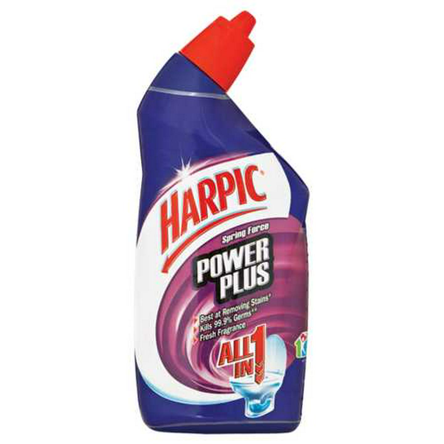Image of Harpic Power Plus Spring Force Fragranced Toilet Cleaner Bottle 500ml