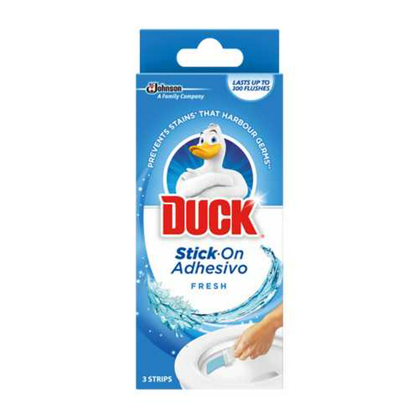 Image of Duck Fresh Stick On Adhesive Toilet Cleaner 3 Pack
