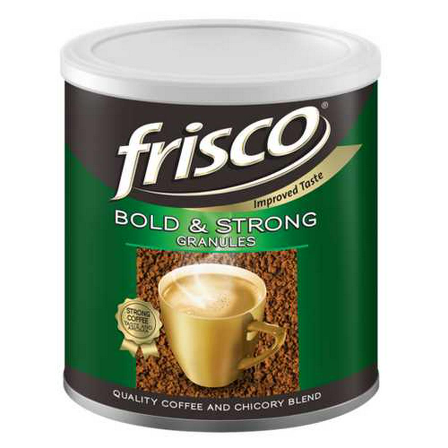 Image of Frisco Bold & Strong Instant Granules Chicory & Coffee Blend Tin 250g