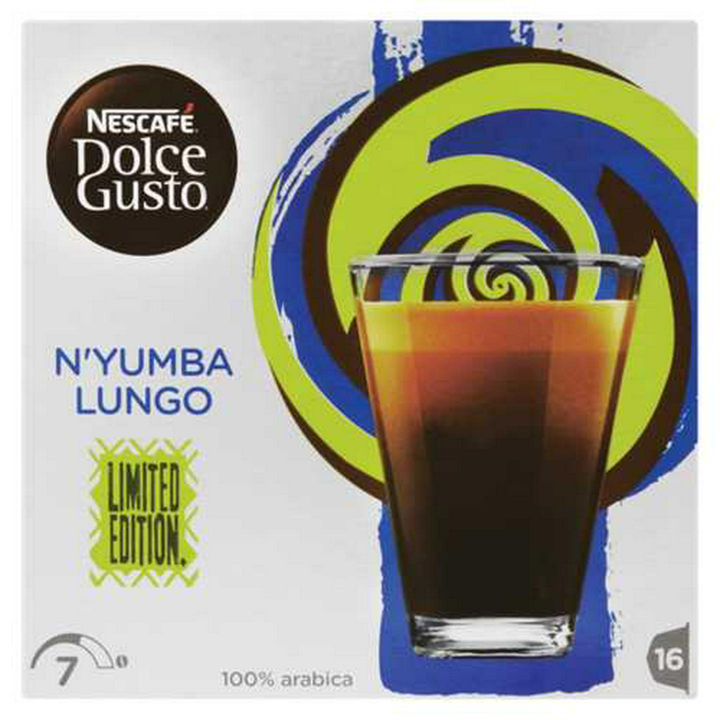 Image of Nescafé Dolce Gusto N'yumba Lungo Limited Edition Coffee Capsules 16 Pack