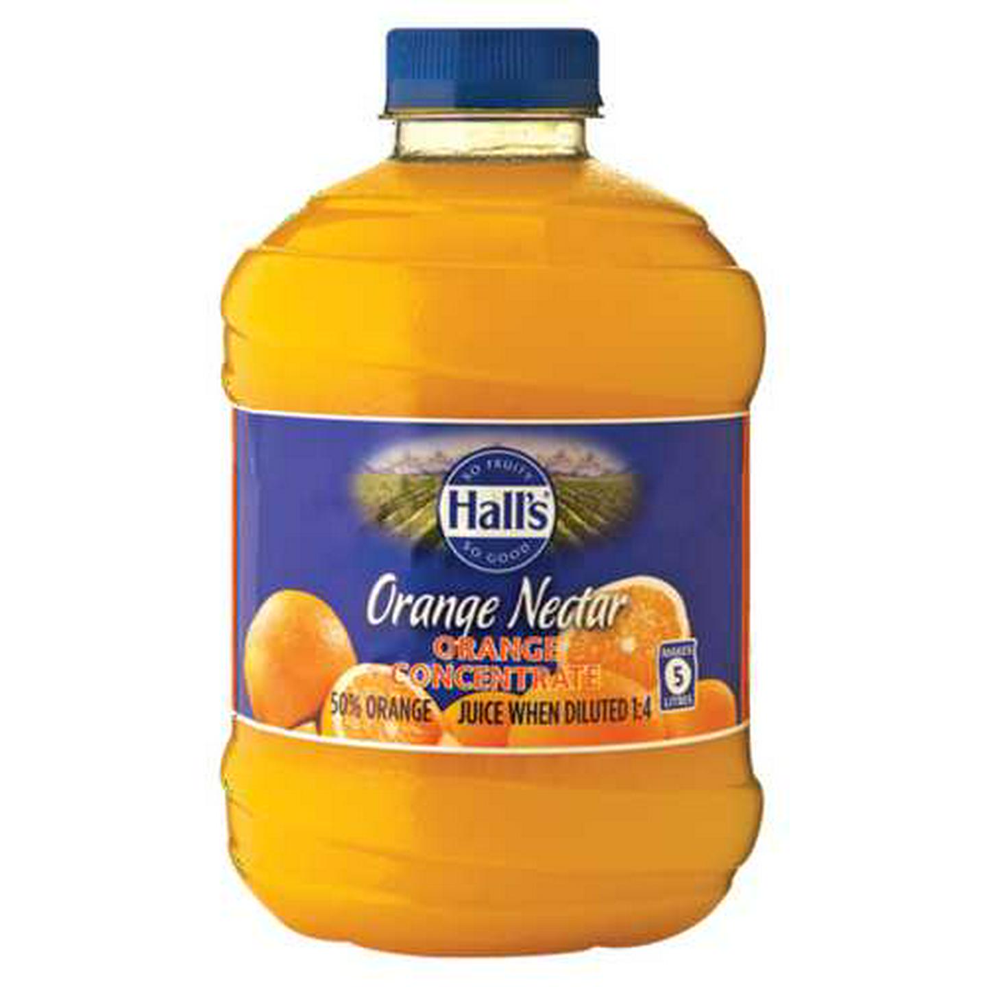 Image of Hall's Orange Nectar Flavoured Concentrate Blend 1L