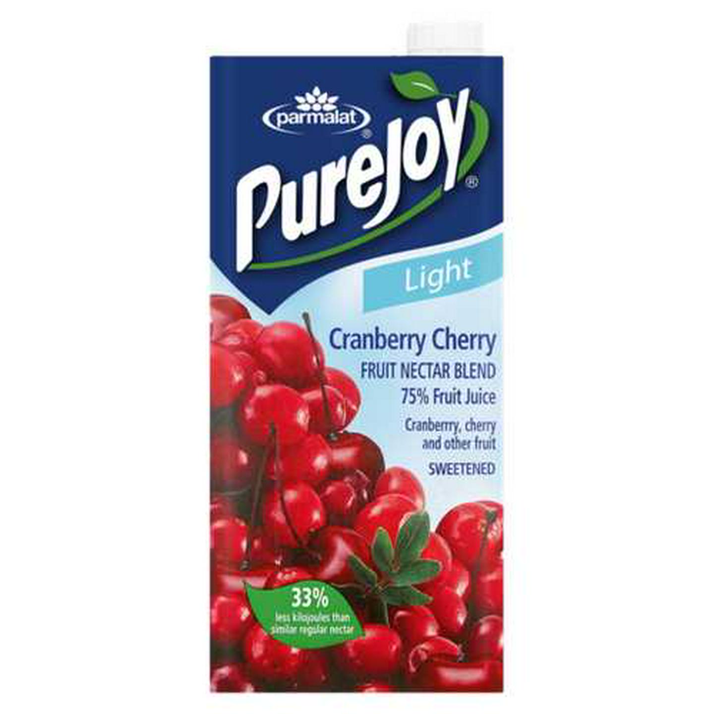 Image of Parmalat PureJoy Cranberry Cherry Fruit Juice Blend Box 1L