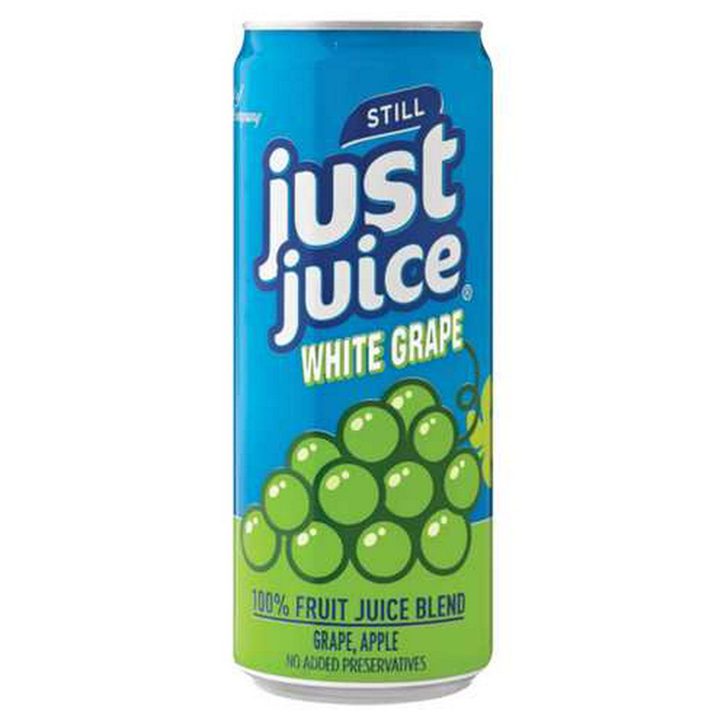 Image of Just Juice White Grape Flavoured Juice Blend Can 330ml