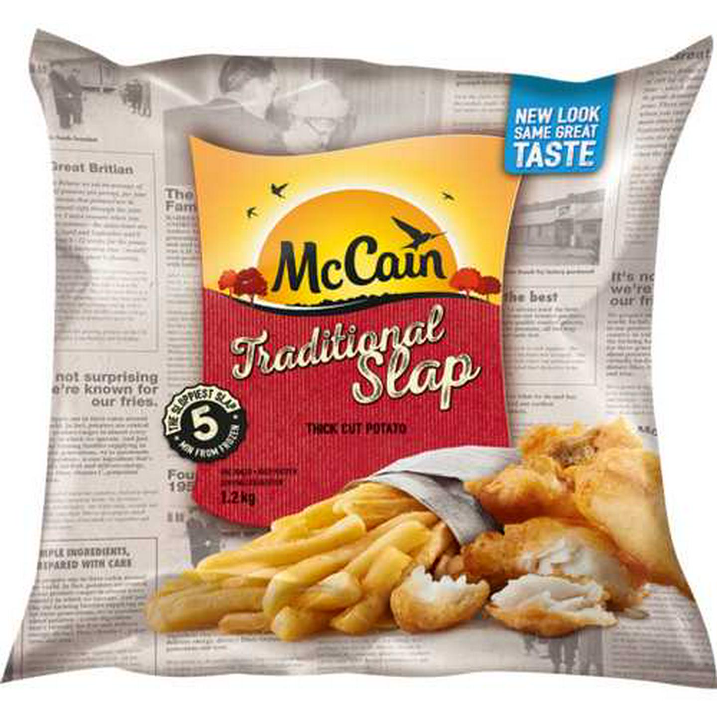 Image of McCain Frozen Traditional Slap Thick Cut Potato Chips 1.2kg