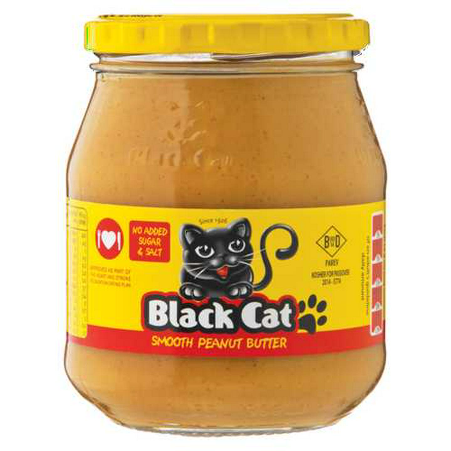 Image of Black Cat No Added Sugar & Salt Smooth Peanut Butter 400g