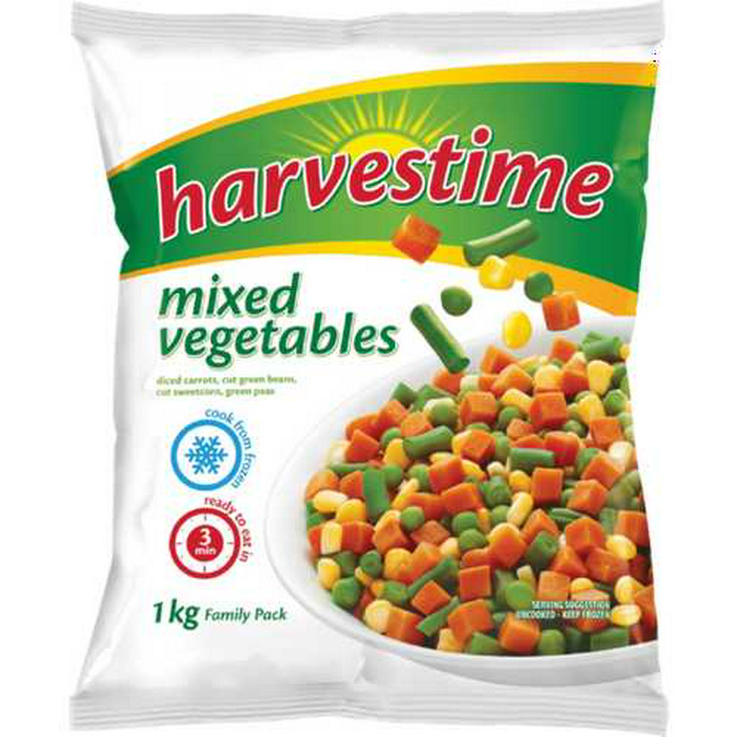 Image of Harvestime Frozen Mixed Vegetables 1kg