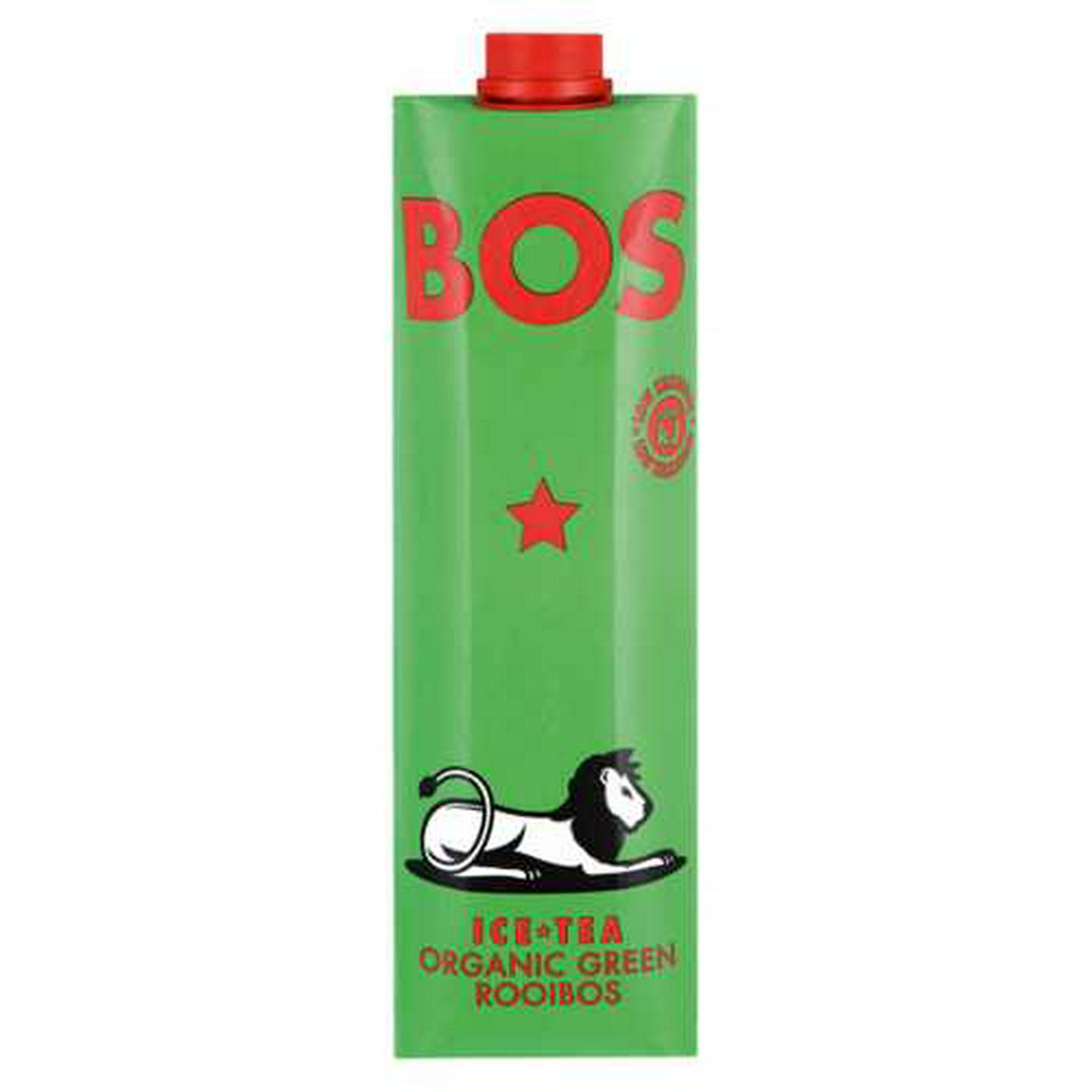 Image of Bos Organic Green Rooibos Flavoured Ice Tea Carton 1L
