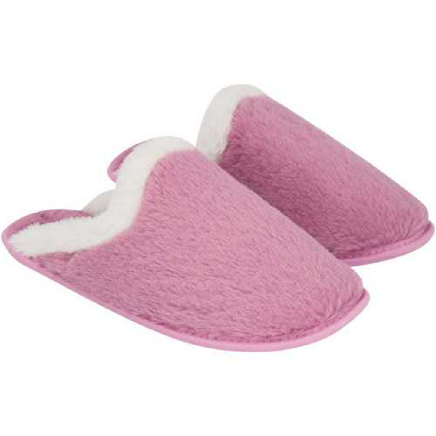 Image of Ladies Grape & White Mule Slippers Size 3-8