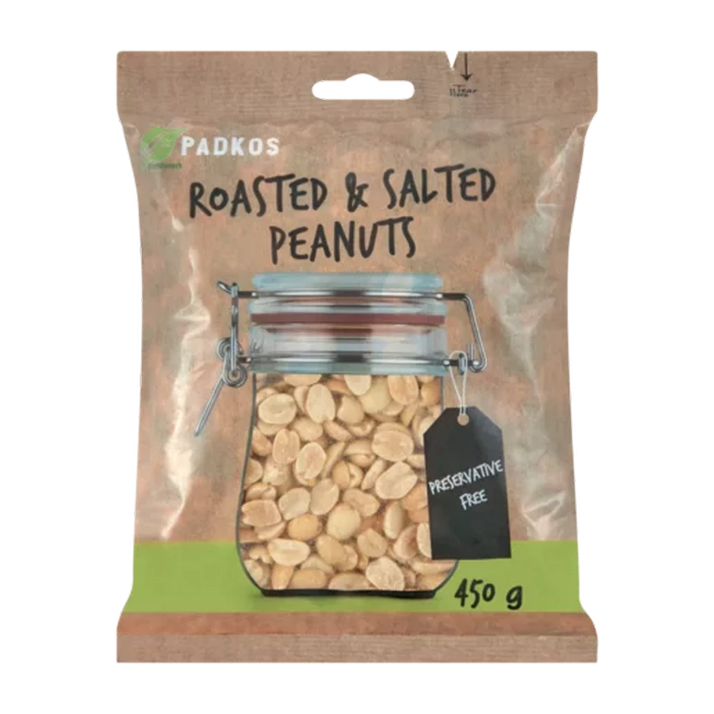 Image of Padkos Roasted & Salted Peanuts Bag 450g