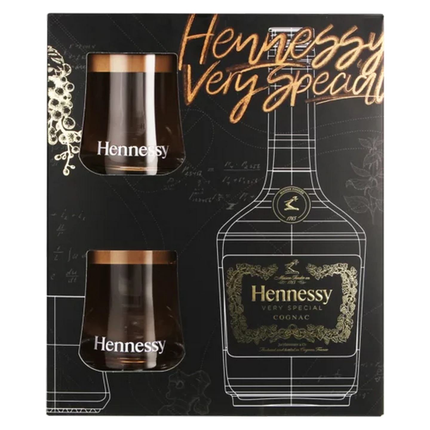 Checkers Sixty60 | Hennessy V.S. Cognac 750ml & 2 Glasses Gift Pack