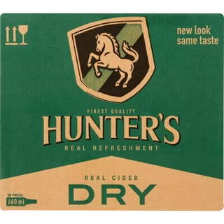 Hunter's Dry Cider Bottles 12 x 660ml