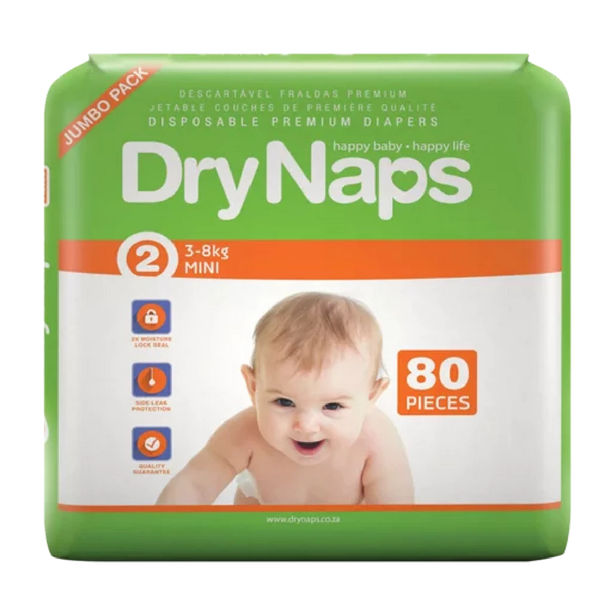 Checkers Sixty60 | DryNaps Jumbo Size 2 Mini Diapers 80 Pack