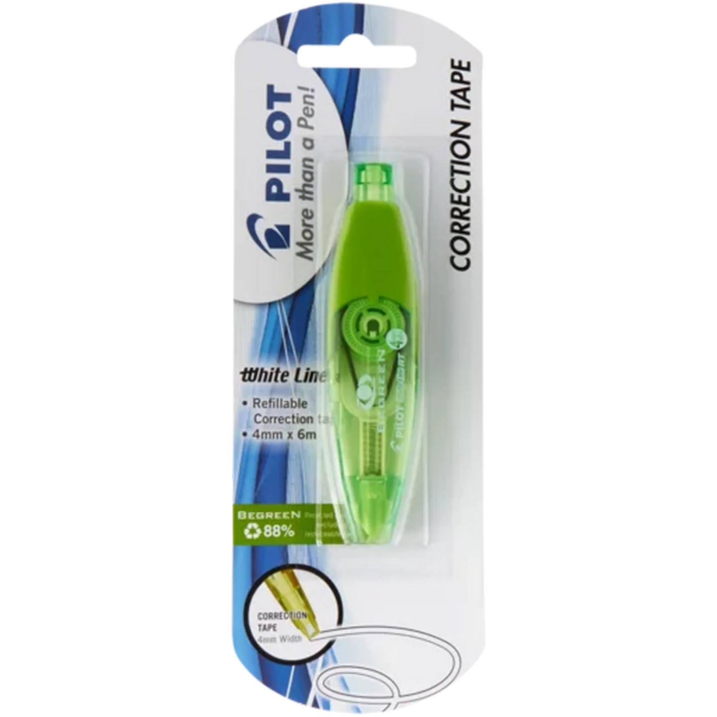 PILOT recharge correcteur à bande WHITELINE RT BEGREEN