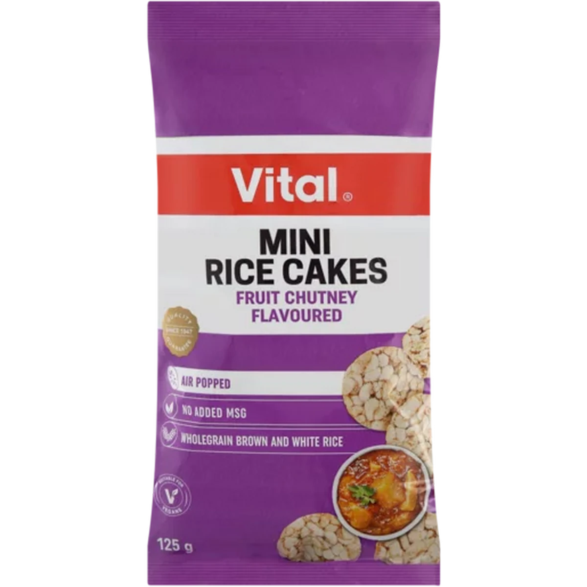 Checkers Sixty60 | Vital Fruit Chutney Flavoured Mini Rice Cakes 125g