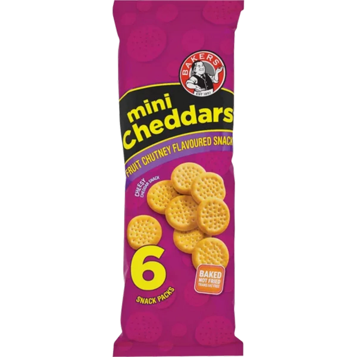Checkers Sixty60 | Bakers Mini Cheddars Pizza Flavoured Snack Pack 6 x 33g