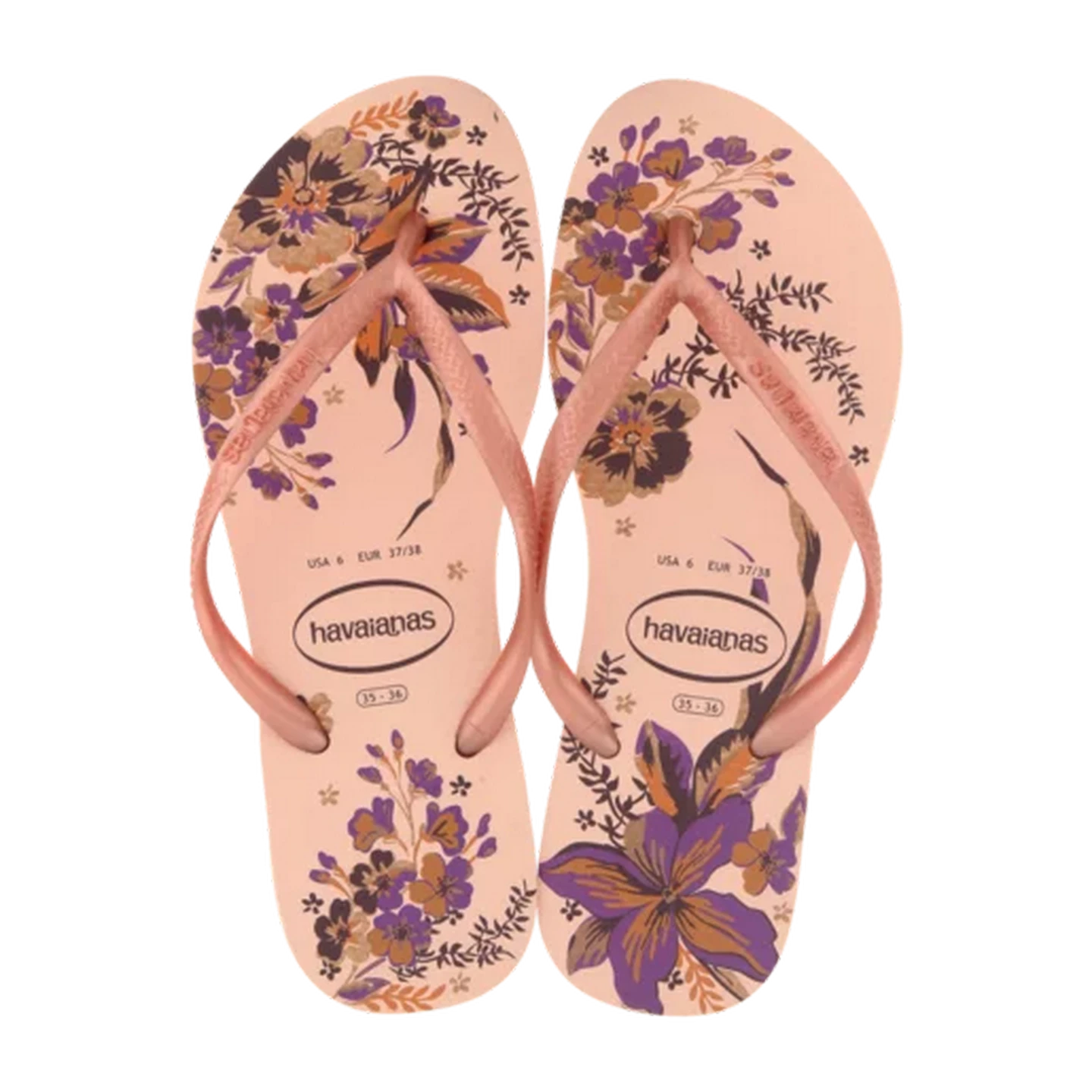 Image of Havaianas Ladies Slim Organic Sandals Pink Size 41/42