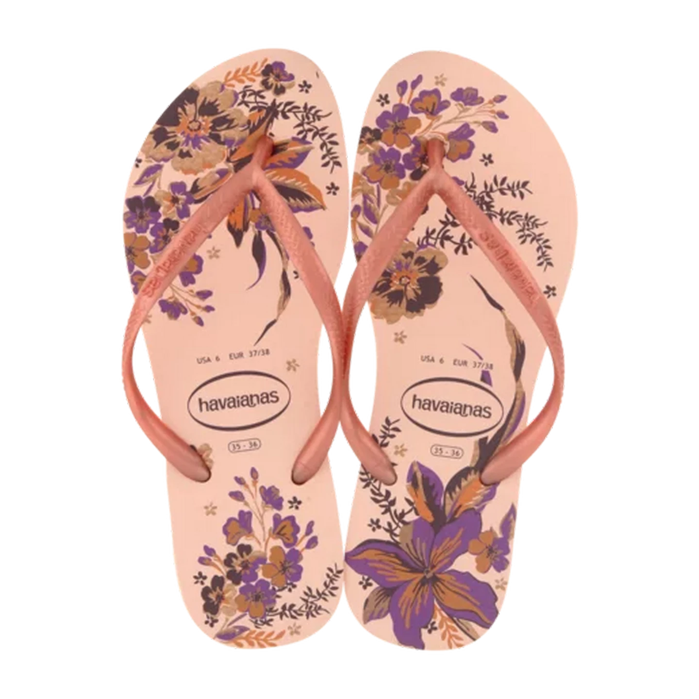 Image of Havaianas Ladies Slim Organic Sandals Pink Size 39/40