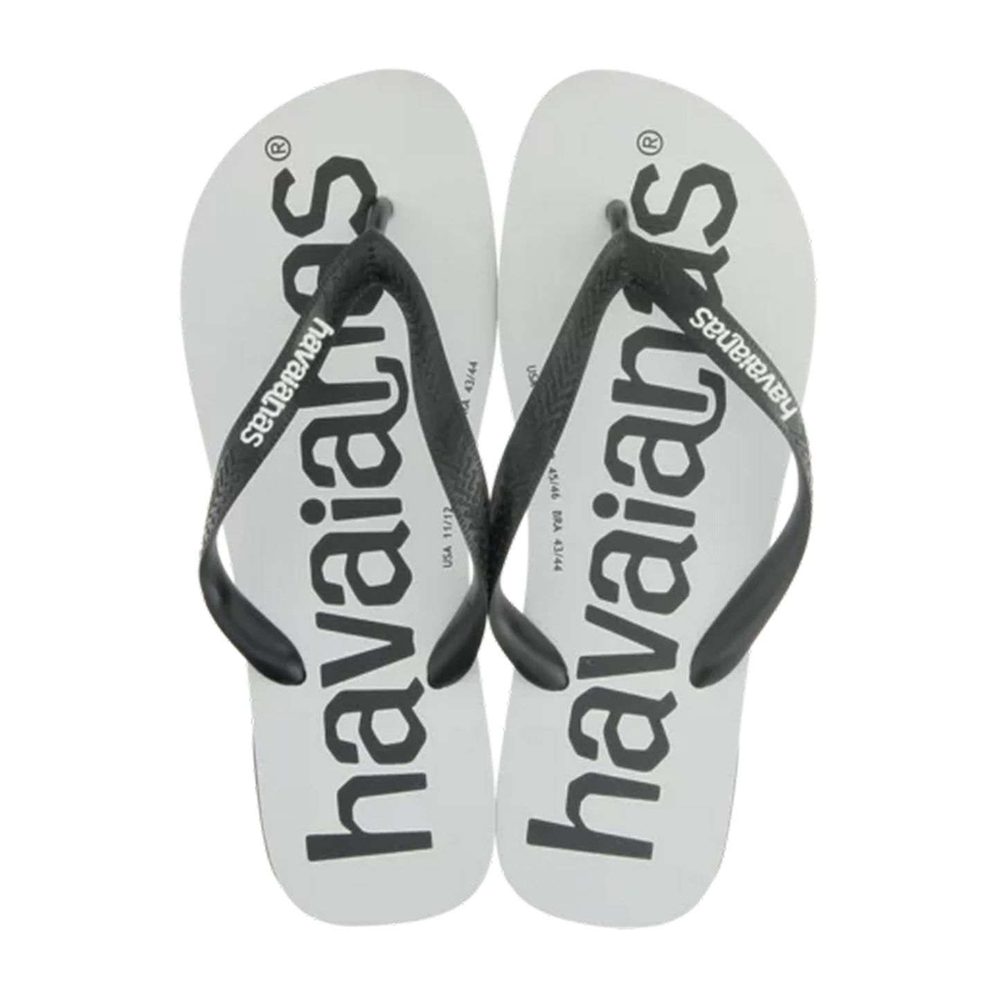 Image of Havaianas Men Sandals Top Logo Black Size 39/40