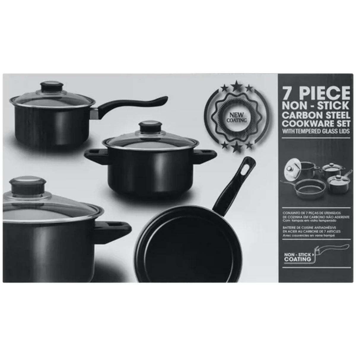 Checkers Sixty60 | Carbon Steel Cookware Set 7-Piece