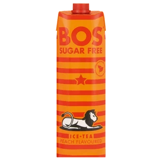 BOS Sugar Free Peach Flavoured Ice Tea Carton 1L