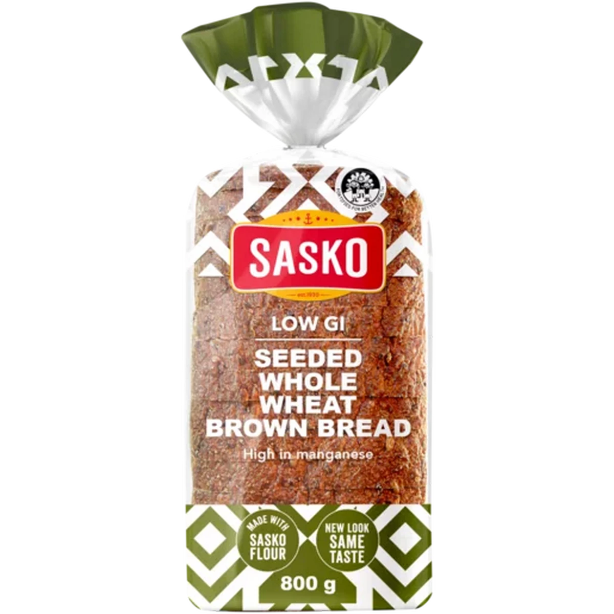 Checkers Sixty60 | SASKO Low G.I Dumpy Seeded Whole Wheat Brown Bread 800g