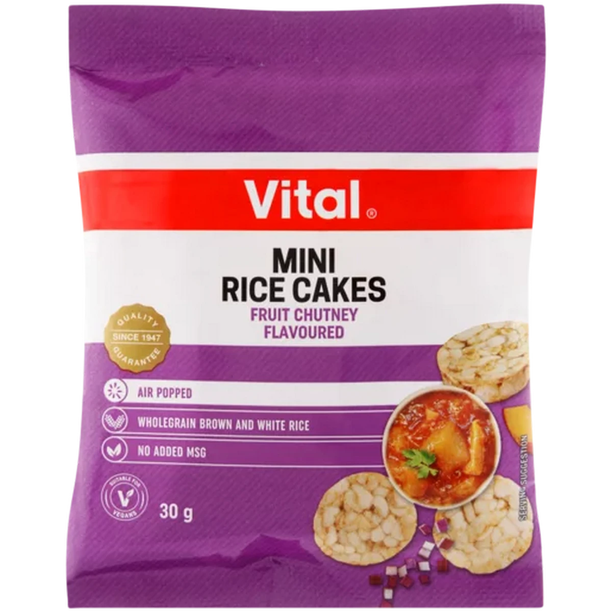 Checkers Sixty60 | Vital Fruit Chutney Flavoured Mini Rice Cakes Bag 30g