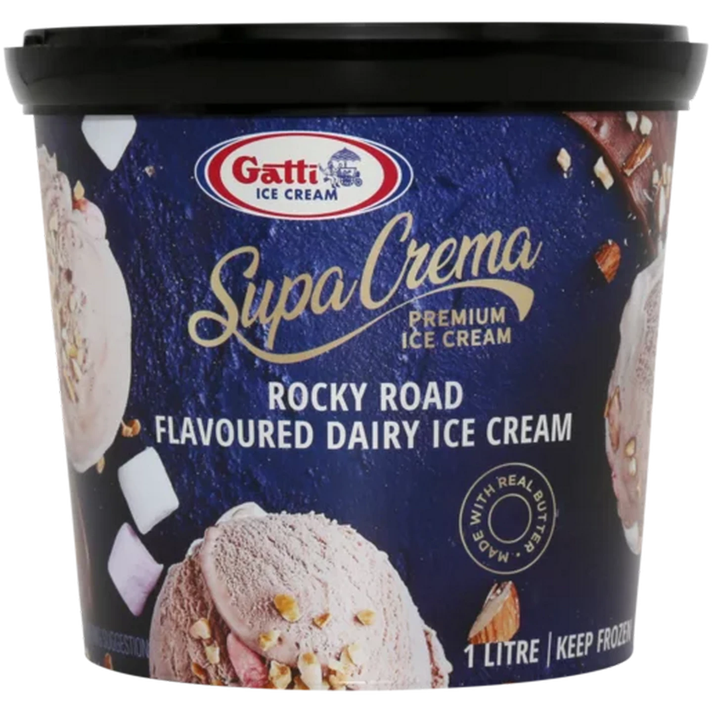Checkers Sixty60 | Gatti Ice Cream Supa Crema Rocky Road Ice Cream 1L