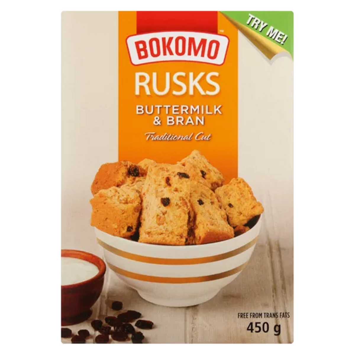 Checkers Sixty60 | Bokomo Rusks Buttermilk & Bran Traditional Cut 450g