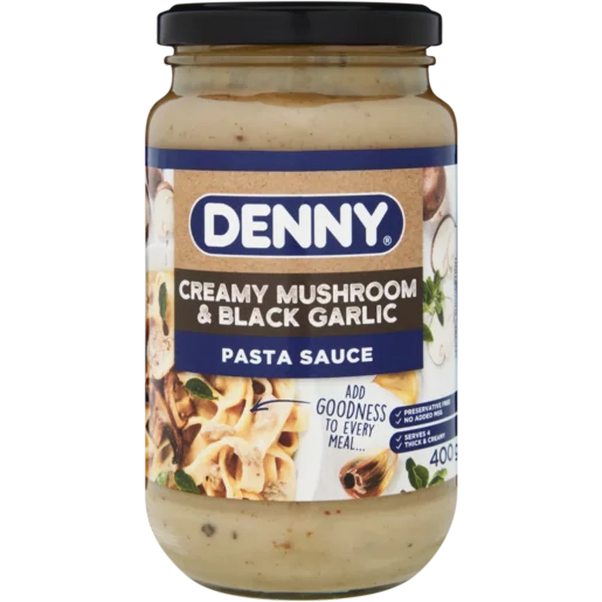 Checkers Sixty60 | DENNY Creamy Mushroom & Black Garlic Pasta Sauce 400g
