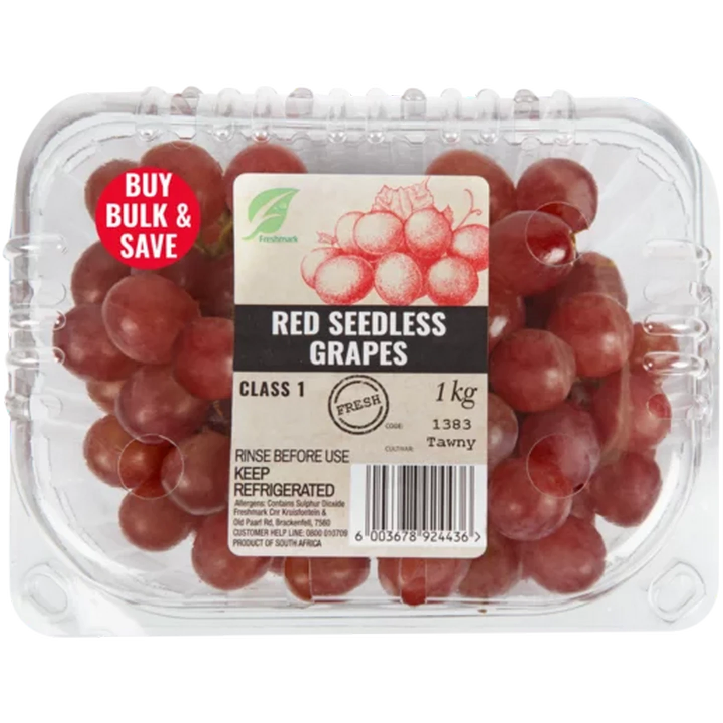 Checkers Sixty60 | Red Seedless Grapes 1kg