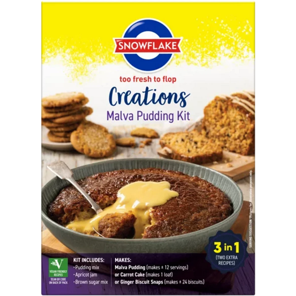 Checkers Sixty60 | Snowflake Creations Malva Pudding Kit 400g