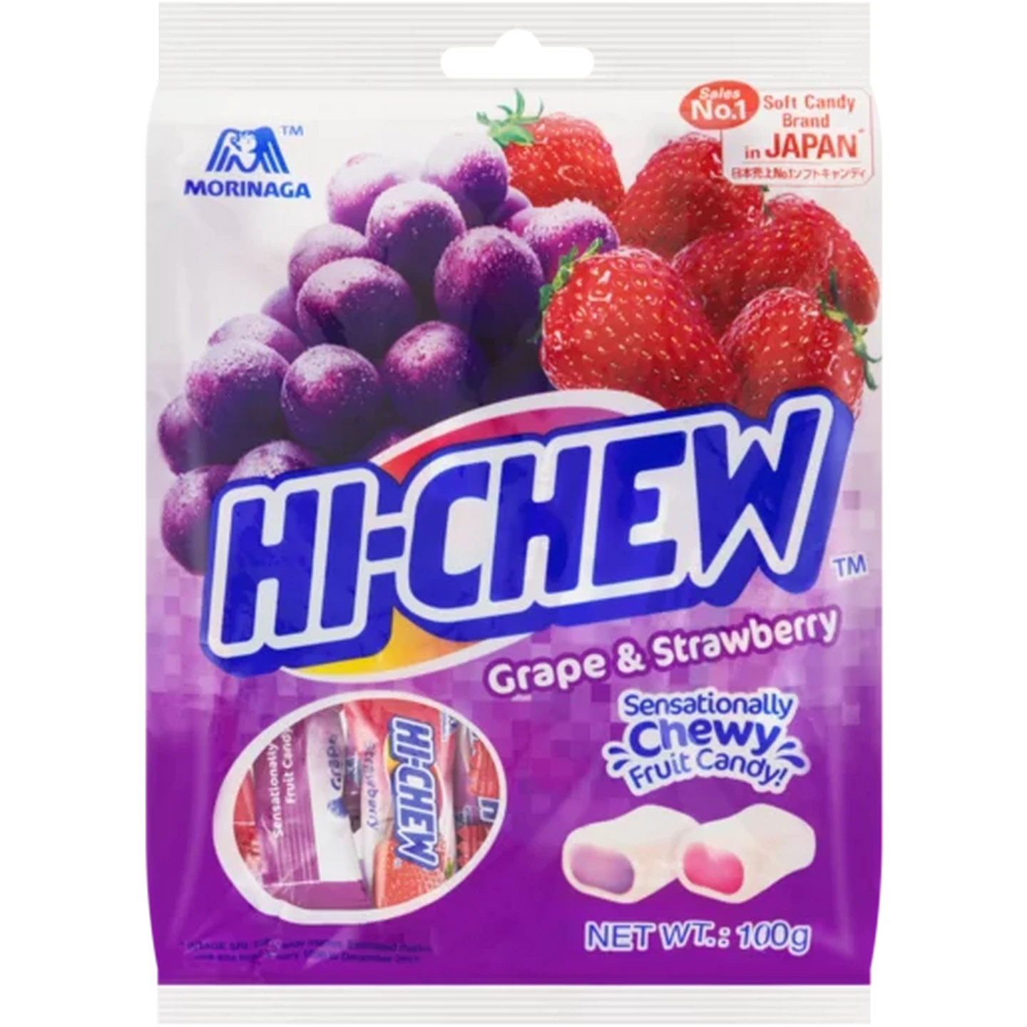 Checkers Sixty60 | Hi-Chew Grape & Strawberry Soft Sweets 100g