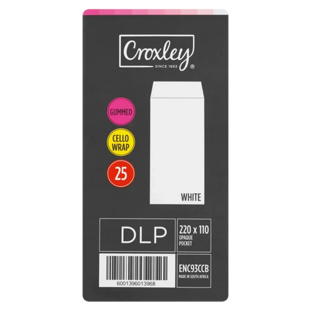 Checkers Sixty60 | Croxley Gummed Cello Wrap White Envelopes 25 Pack