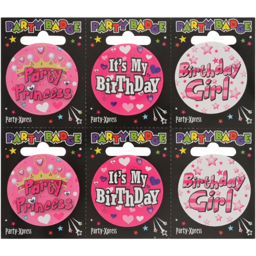Oaktree 'It's My Birthday' Anstecker – Sparkling Fizz, Roségold Holografisch | 7,6 Cm | Für Partys & Feiern