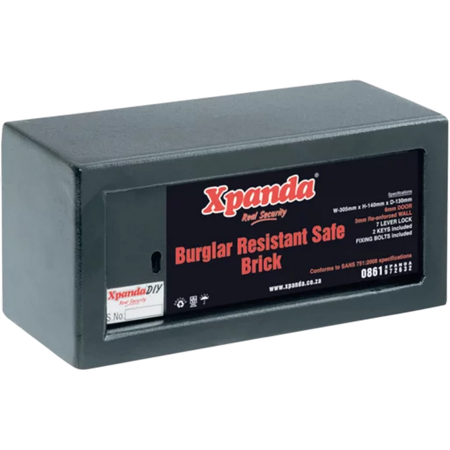 Checkers Sixty60 | Xpanda Burglar Resistant Brick Safe 305 x 140 x