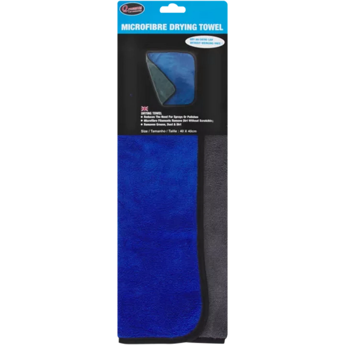 Checkers Sixty60 | Q Premium Blue & Grey Microfibre Drying Towel