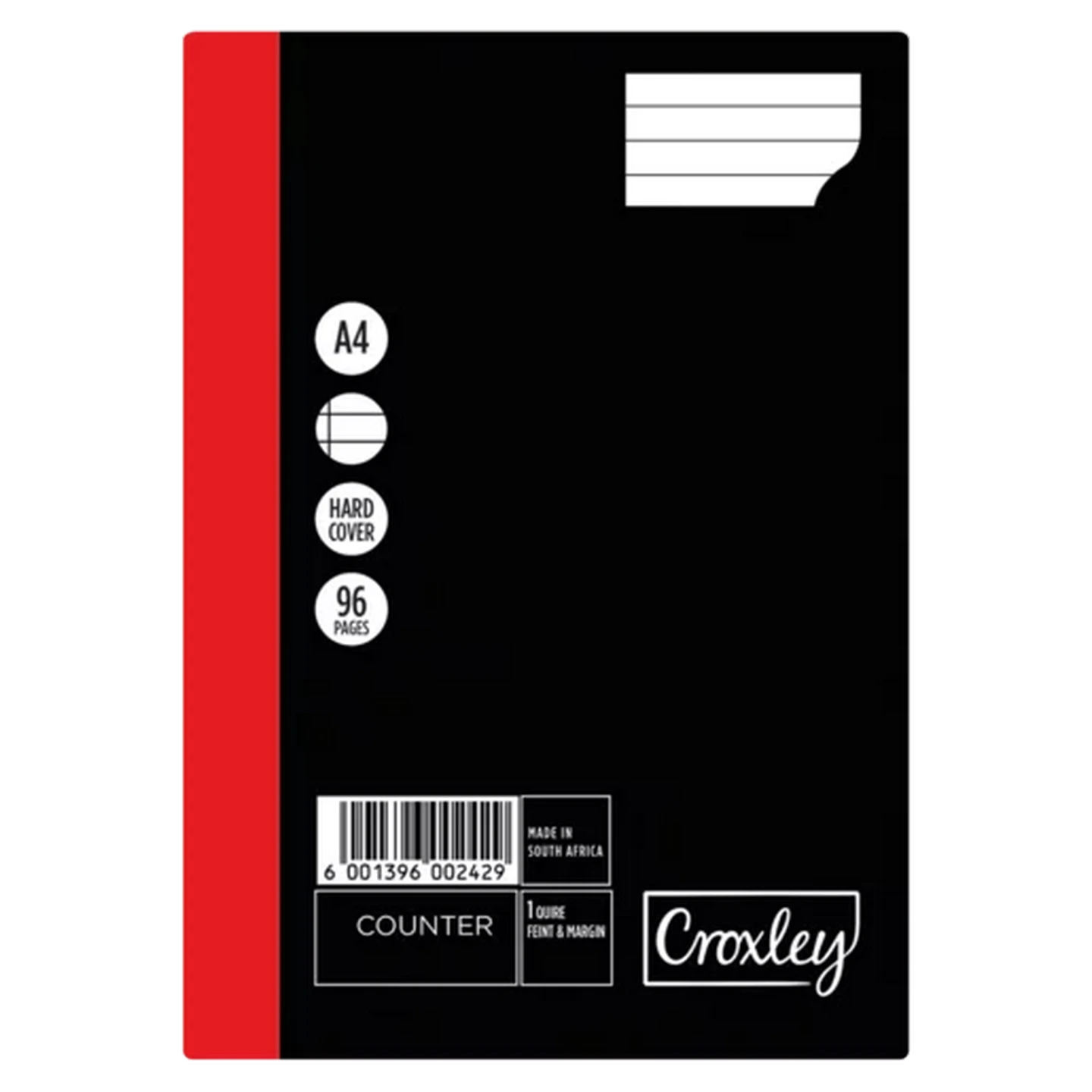Checkers Sixty60 | Croxley A4 Black Counter Book 96 Pages