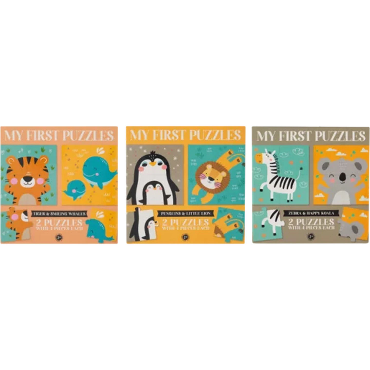 Checkers Sixty60 | My First Puzzle Zebra & Koala 8 Piece (Design