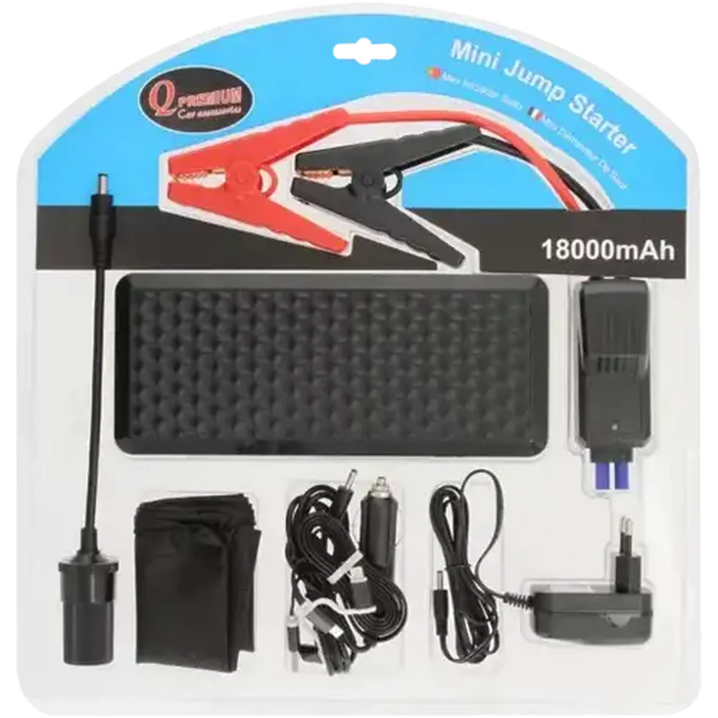 Checkers Sixty60 | Q Premium 18000mAh Mini Jump Starter Set 7 Pieces