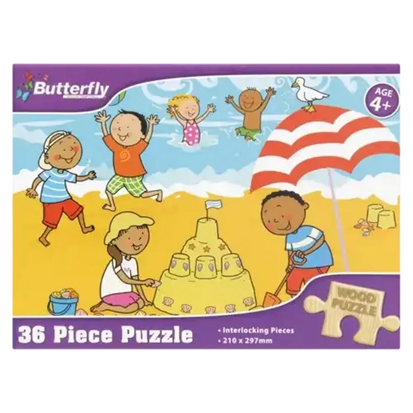 Checkers Sixty60 | Butterfly Wood Puzzle 36 Piece 4 Years +