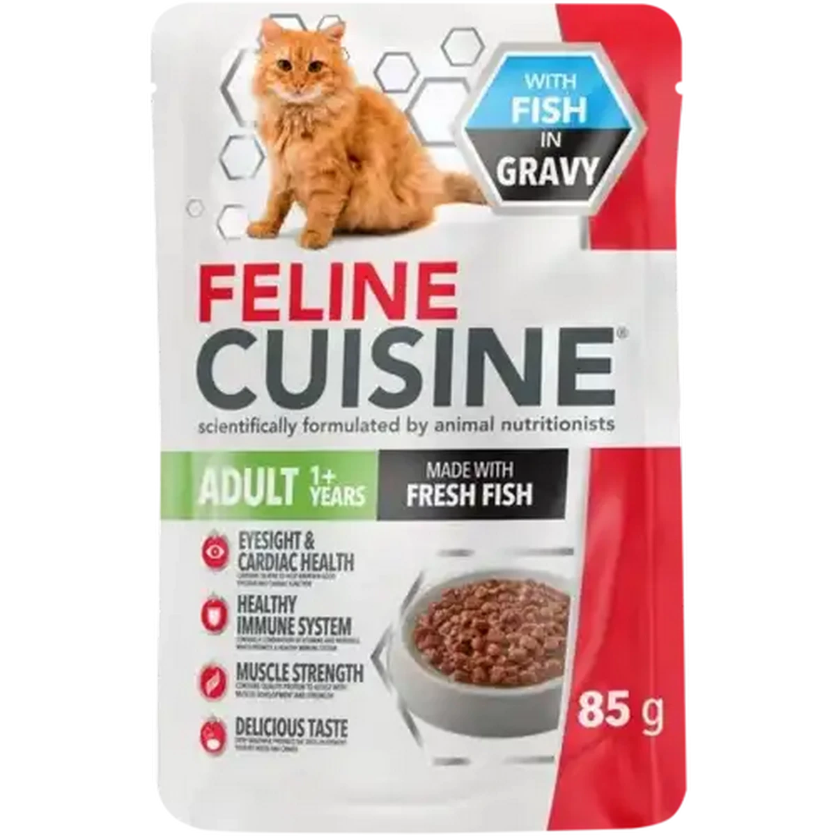 Checkers Sixty60 | Feline Cuisine Fish in Gravy Adult Wet Cat Food 85g