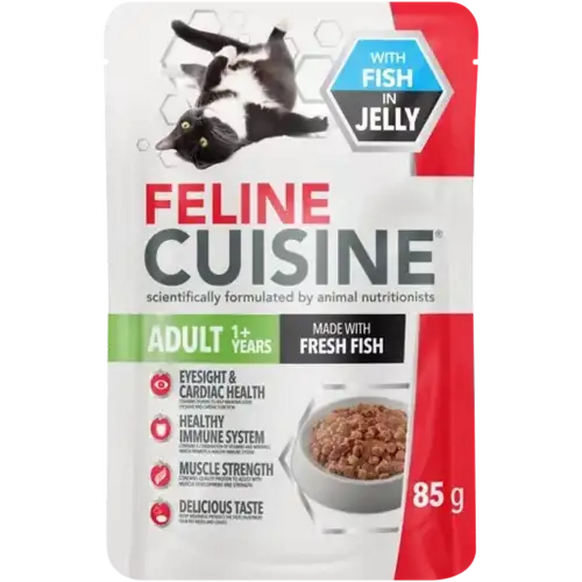 Checkers Sixty60 | Feline Cuisine Fish in Jelly Adult Wet Cat Food 85g